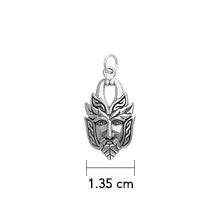 The renewed cycle of growth ~ Sterling Silver Green Man Charm TCM053