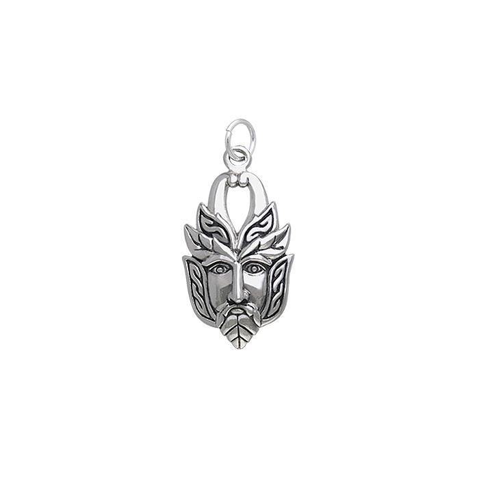 The renewed cycle of growth ~ Sterling Silver Green Man Charm TCM053