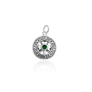 Celtic Knotwork Irish Shamrock Silver Charm TCM067 Charm