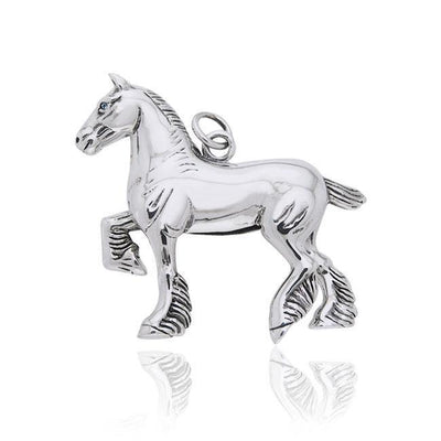 Draft Horse Silver Charm TCM174 Charm