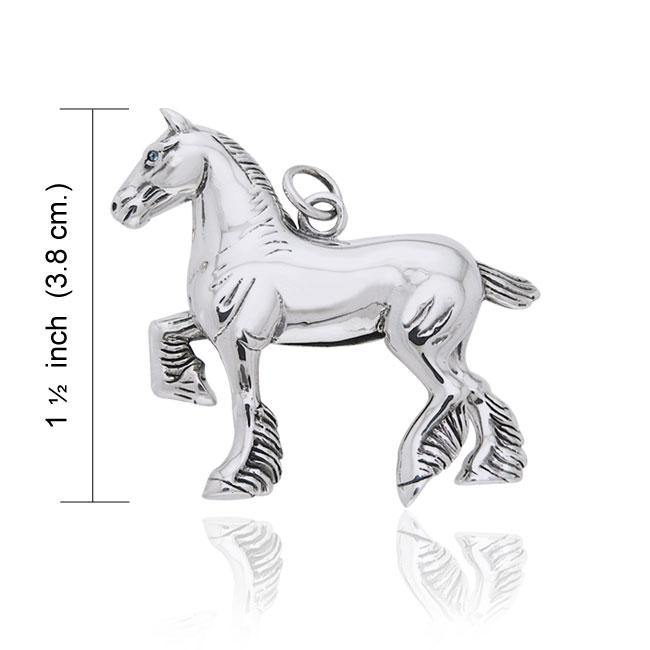 Draft Horse Silver Charm TCM174 Charm