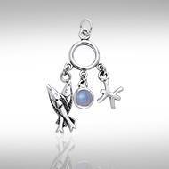 Pisces Silver Astrology Charm TCM228