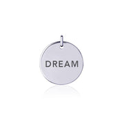 Power Word Dream Silver Disc Charm TCM322 Charm