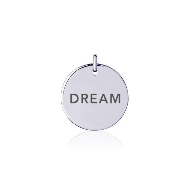 Power Word Dream Silver Disc Charm TCM322