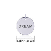 Power Word Dream Silver Disc Charm TCM322 Charm