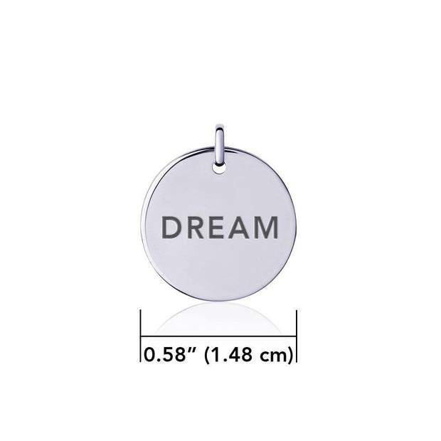 Power Word Dream Silver Disc Charm TCM322
