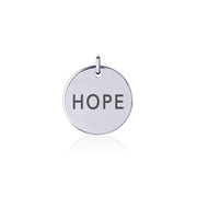 Power Word Hope Silver Disc Charm TCM325