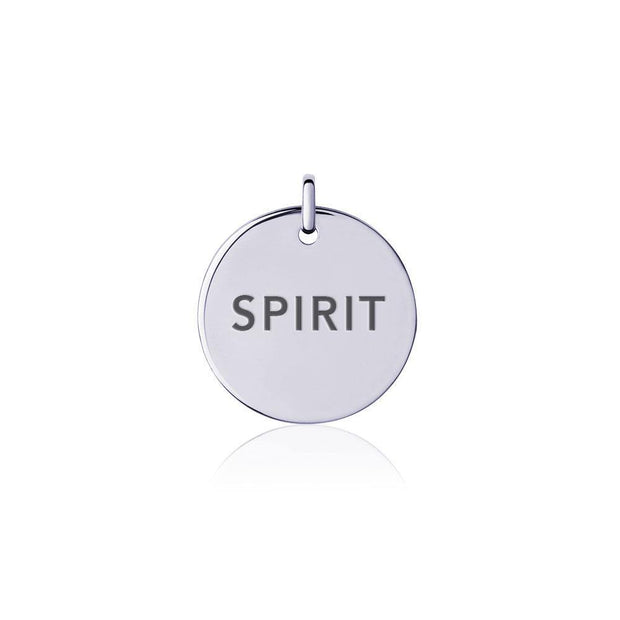Power Word Spirit Silver Disc Charm TCM336