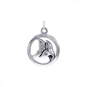 Double Whale Tail Silver Charm TCM565