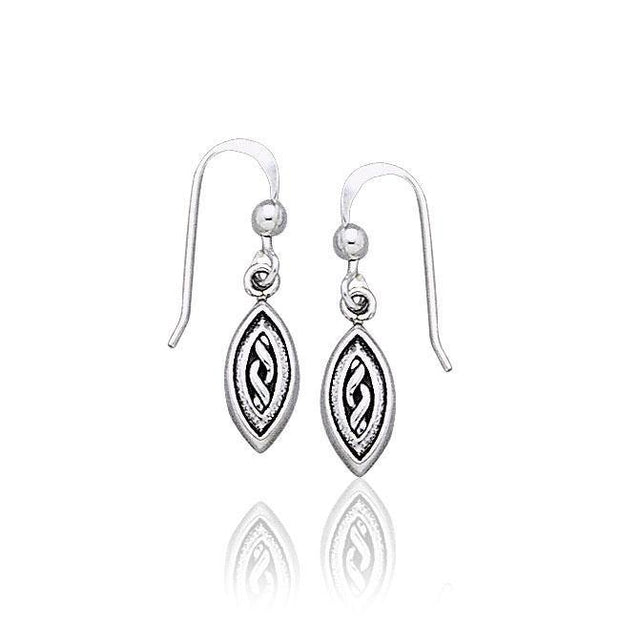 Celtic Knotwork Silver Earrings TE1126