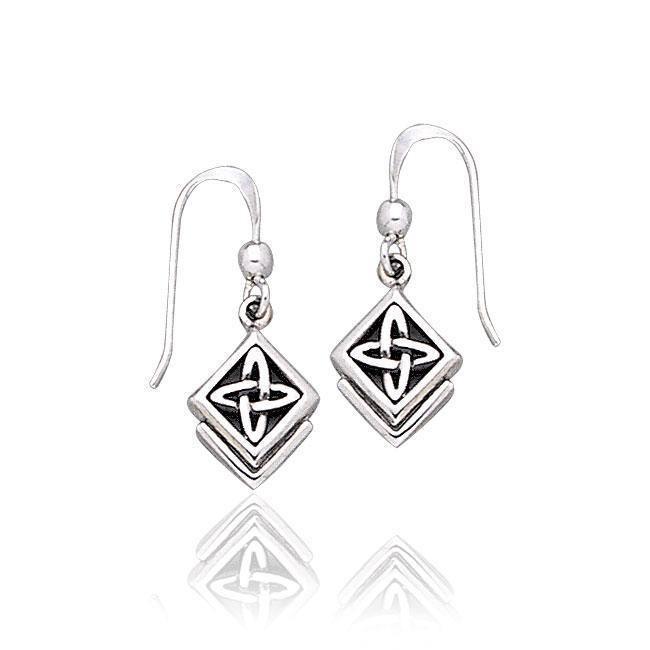 Celtic Knotwork Silver Earrings TE1128