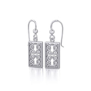 Celtic Knotwork Silver Earrings TE1169