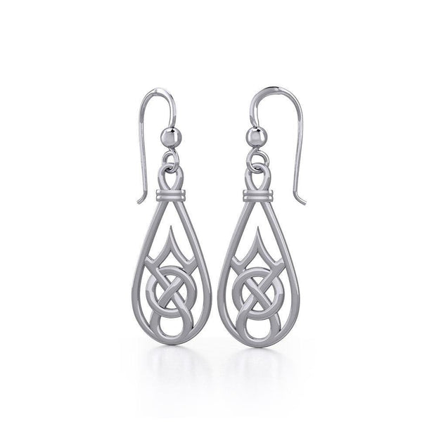 Celtic Knotwork Silver Earrings TE117