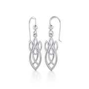 Celtic Knotwork Silver Earrings TE1196 Earrings