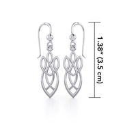 Celtic Knotwork Silver Earrings TE1196