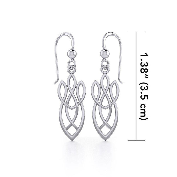 Celtic Knotwork Silver Earrings TE1196