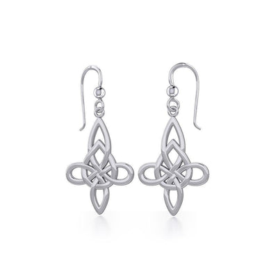 Celtic Knotwork Silver Earrings TE191