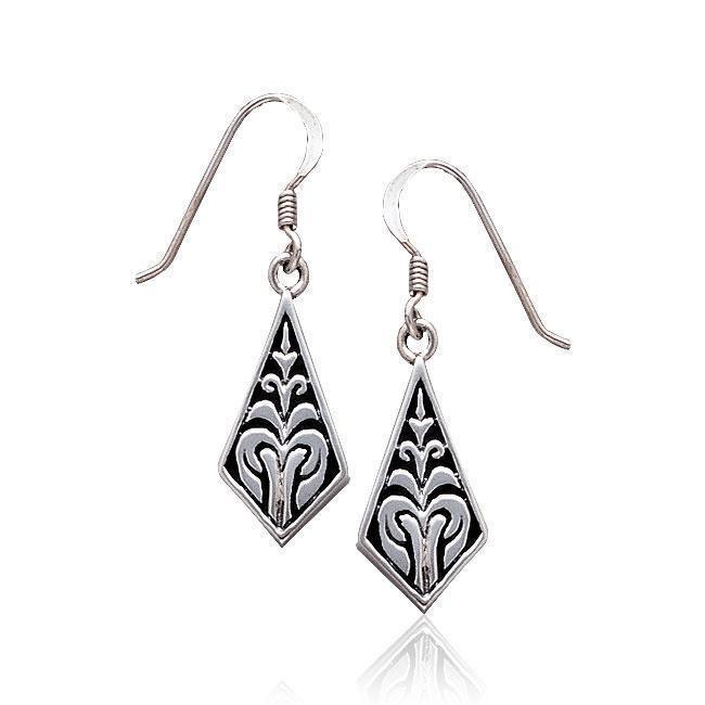 Celtic Knotwork Silver Earrings TE195