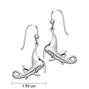 Manta Ray Sterling Silver Hook Earring TE2018