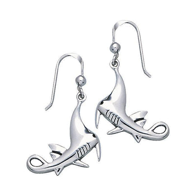 Manta Ray Sterling Silver Hook Earring TE2018