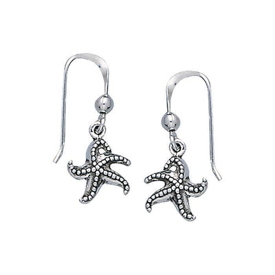 Starfish Dangle Silver Earrings TE2043
