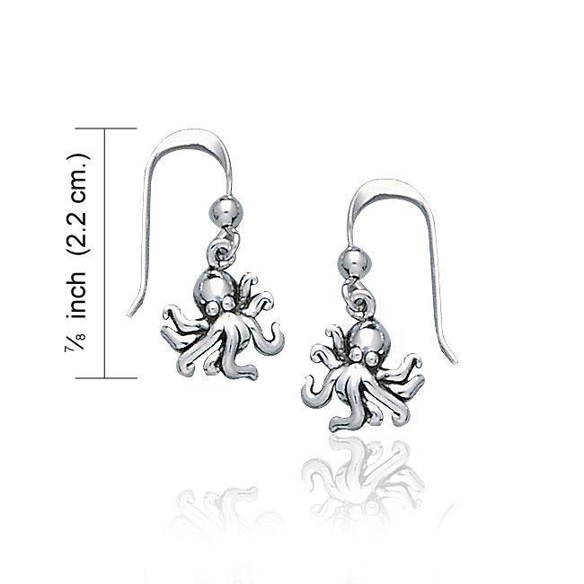 Octopus Silver Earrings TE2044 Earrings