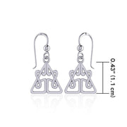 Celtic Knotwork Silver Earrings TE2061