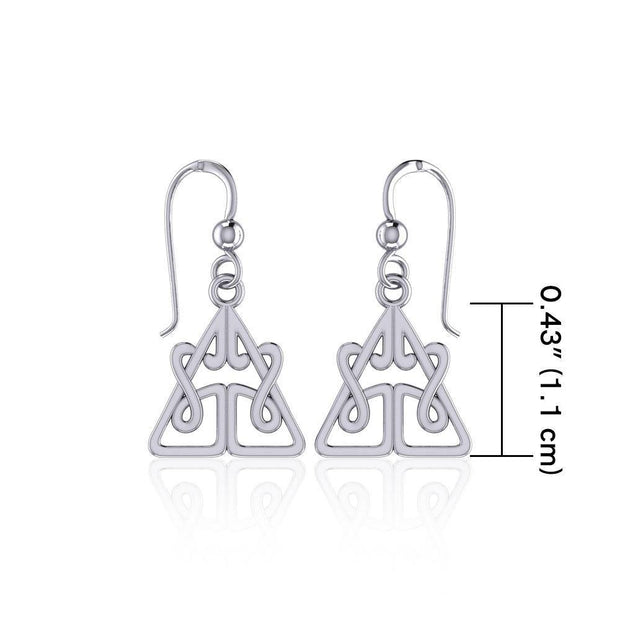 Celtic Knotwork Silver Earrings TE2061