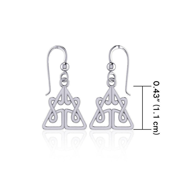 Celtic Knotwork Silver Earrings TE2061