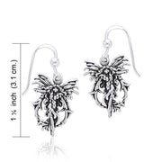 Fire Element Fairy Silver Earrings TE2080