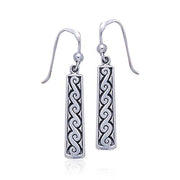 Celtic Spiral Silver Earrings TE2138 Earrings