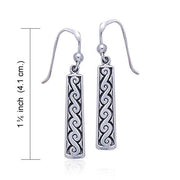 Celtic Spiral Silver Earrings TE2138 Earrings