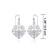 Celtic Knotwork Silver Earrings TE2139