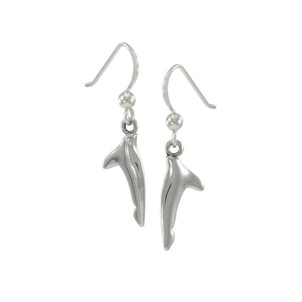 Thresher Shark Tail Sterling Silver Hook Earring TE2222 - Earrings