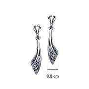 The unvarying endless reflection ~ Celtic Knotwork Sterling Silver Post Earrings TE2548