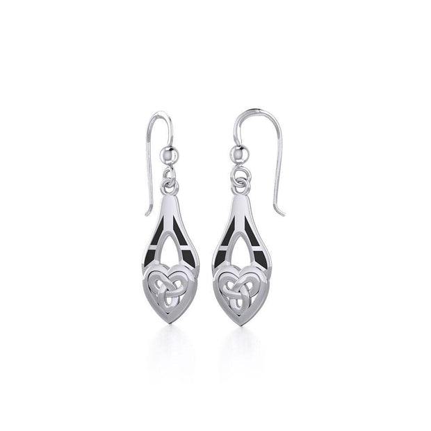 Celtic Knotwork Silver Triquetra Earrings TE2566