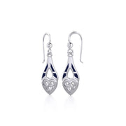 Celtic Knotwork Silver Triquetra Earrings TE2566