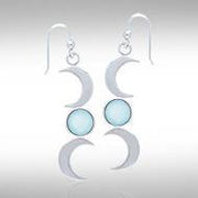 Blue Moon Silver Earrings TE2856