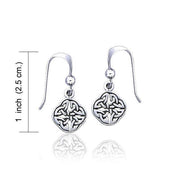 Celtic Knotwork Silver Earrings TE2865