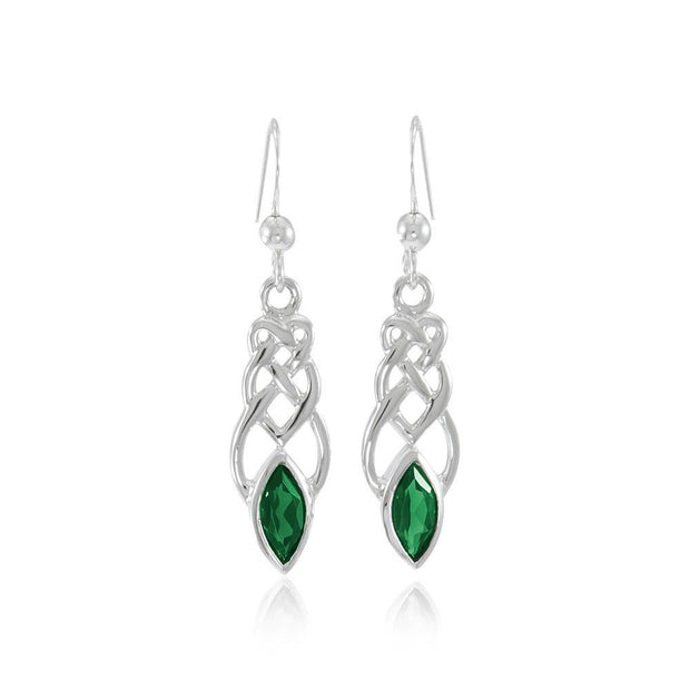 Celtic Knotwork Silver Earrings TE2866