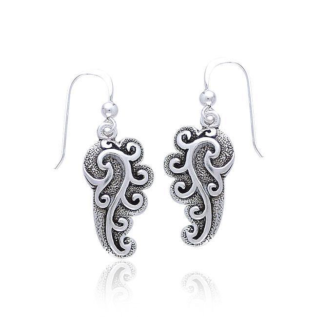 Empowering Spiral Silver Earrings TE2920 Earrings