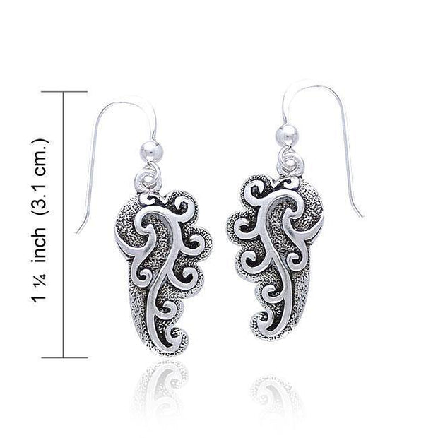 Empowering Spiral Silver Earrings TE2920