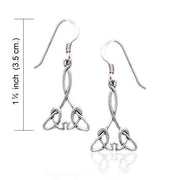 Celtic Knotwork Silver Earrings TE456