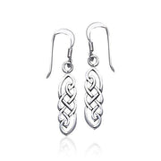 Celtic Knotwork Silver Earrings TE468