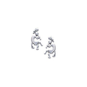 Kokopelli Silver Earrings TE510