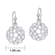 Celtic Knotwork Silver Earrings TE661