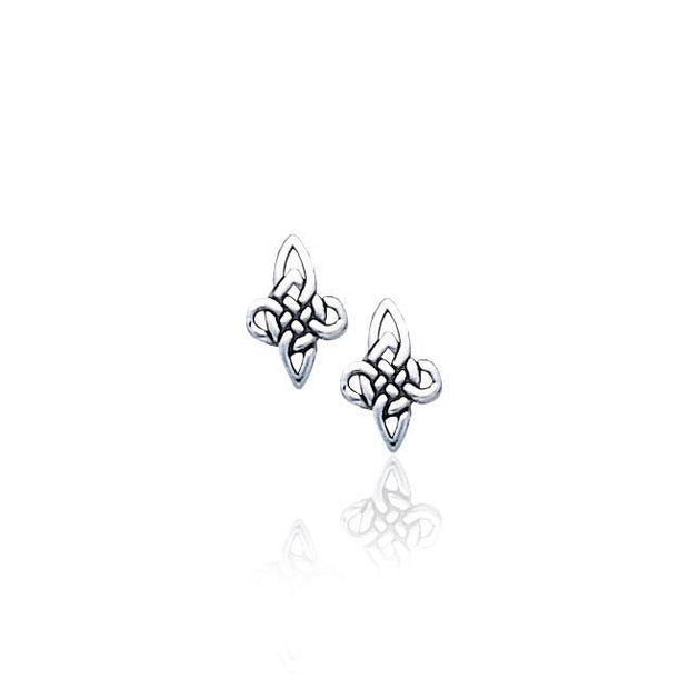 Celtic Knotwork Silver Earrings TE688