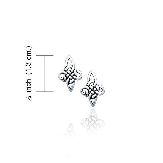 Celtic Knotwork Silver Earrings TE688