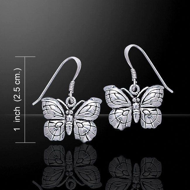 Butterfly Silver Earrings TE770