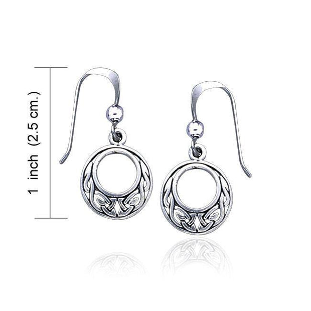 Celtic Knotwork Silver Earrings TE815
